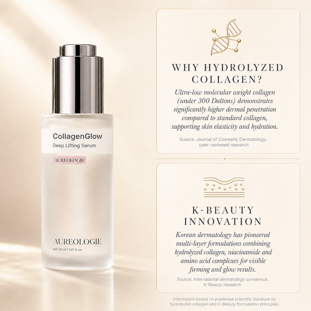CollagenGlow Deep Lifting Serum lifestyle shot - Aureologie K-Beauty