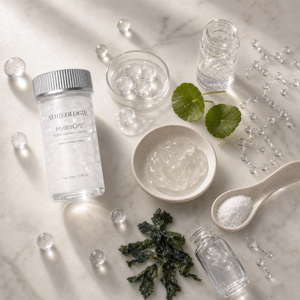 HydraOrb serum key actives PDRN beta-glucan Centella - Aureologie